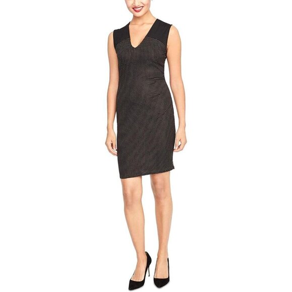 Rachel Roy Womens Studded Sheath Dress, Black, X-Small NWT - Picture 1 of 2